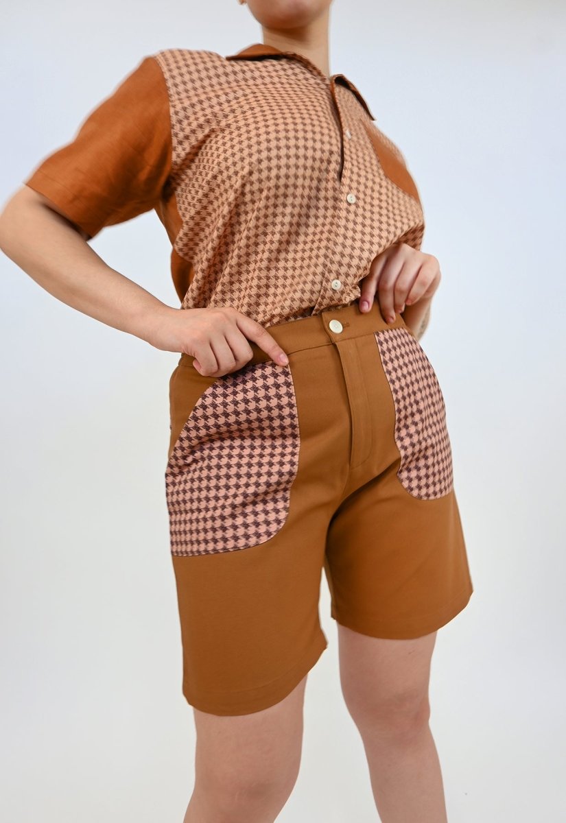 "Beetletooth" Shorts - Caramel