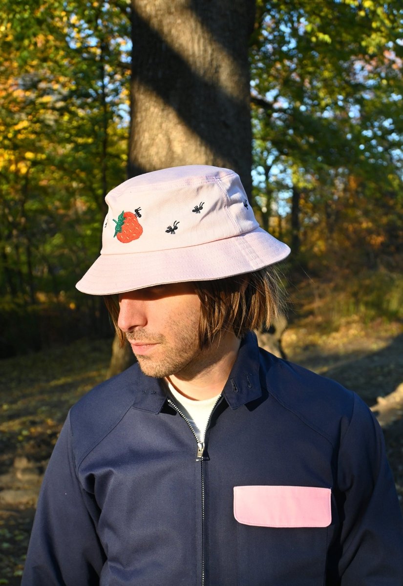 "Strawberry & Ants" bucket hat