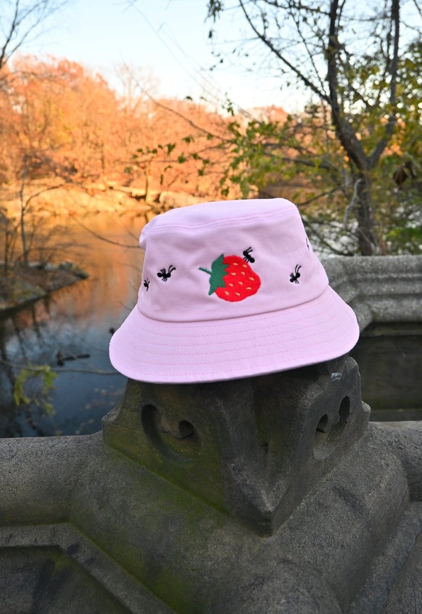 "Strawberry & Ants" bucket hat