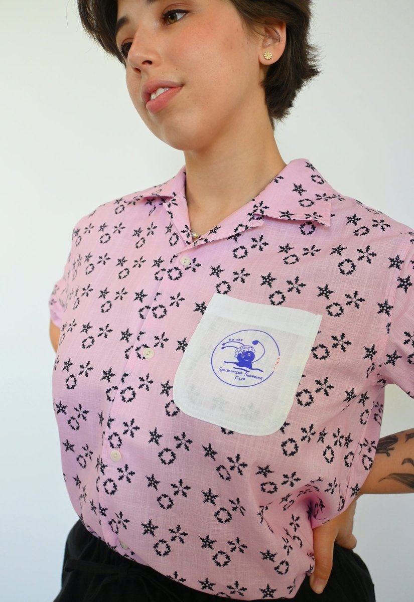 "Synchronized Swimming Club" Shirt - Pink Waters